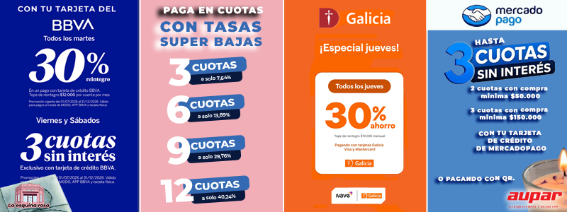 promos bancarias agosto