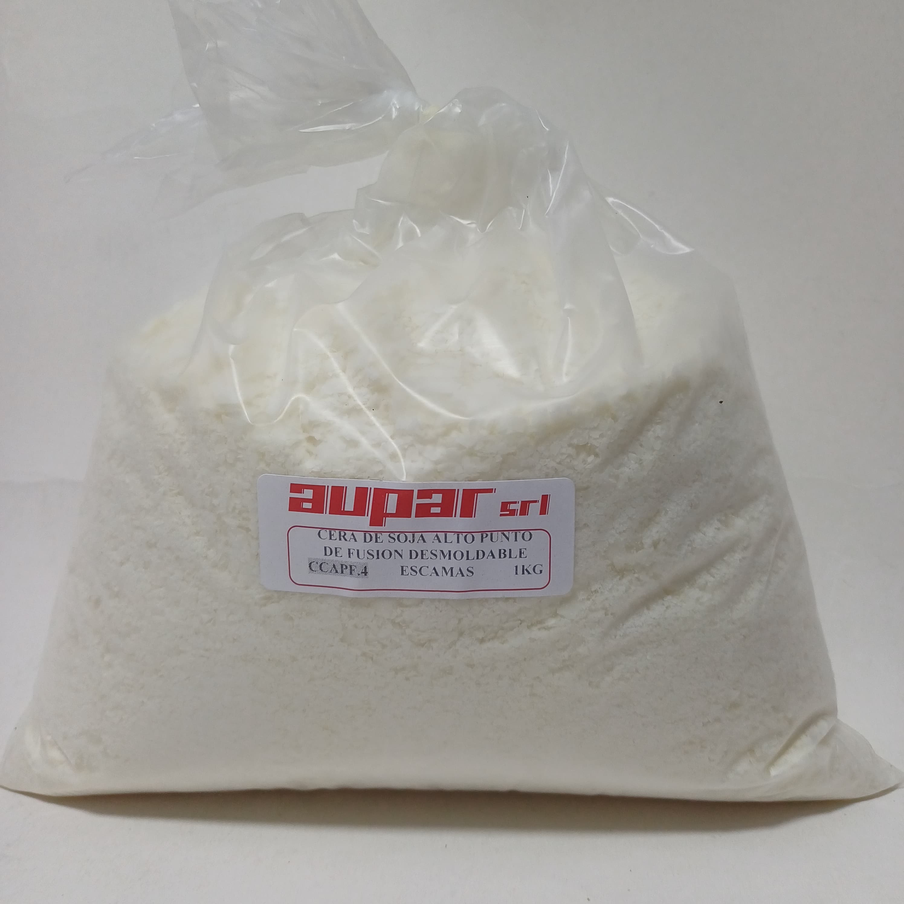 CERA DE SOJA ALTO PUNTO DE FUSION APF DESMOLDABLE ESCAMAS BOLSA X 1 KG