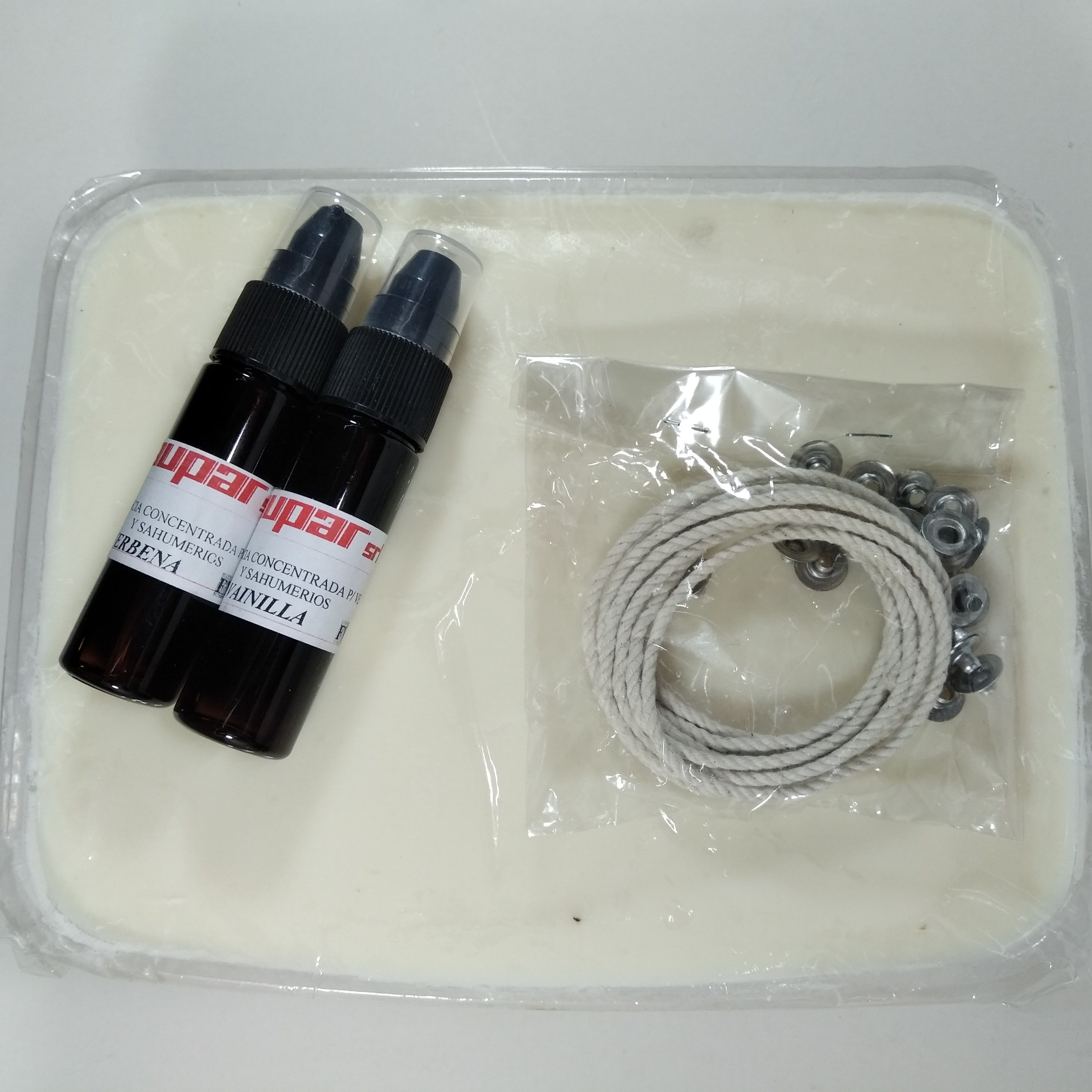 KIT PARA VELAS DE CERA DE SOJA SUPER FRAGANCIA X 2