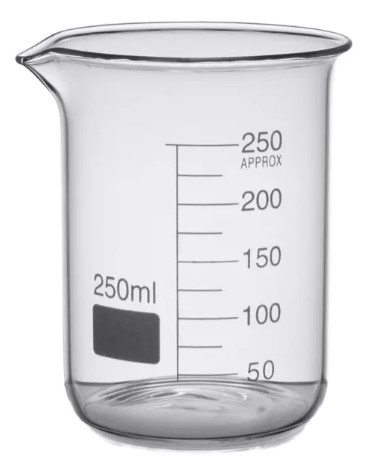 VASO DE PRECIPITADO X 250 ML GRADUADO - VIDRIO BOROSILICATO